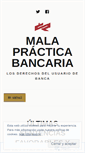 Mobile Screenshot of malapracticabancaria.com