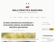Tablet Screenshot of malapracticabancaria.com